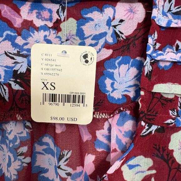 Free People women’s NWT’s Maybel floral blouse. Size XS - Picture 7 of 7
